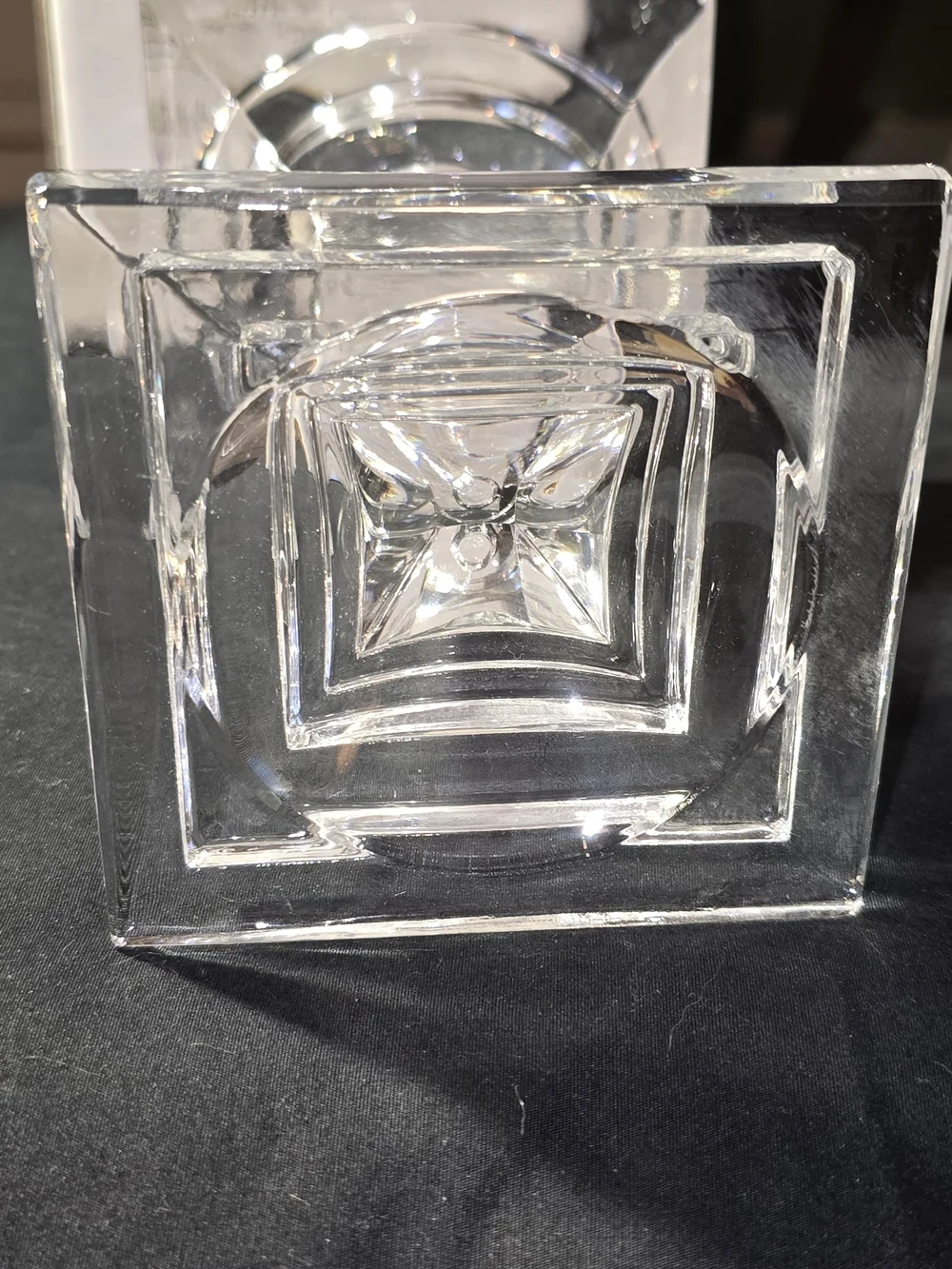 Noble Excellence Clear Crystal Candle Holder